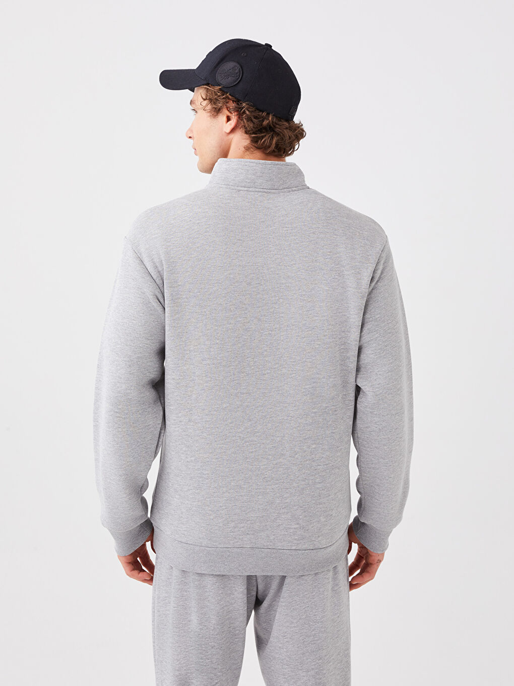 Hanorac pentru Bărbați Imprimat cu Mânecă Lungă și Guler Tip Pâlnie-4