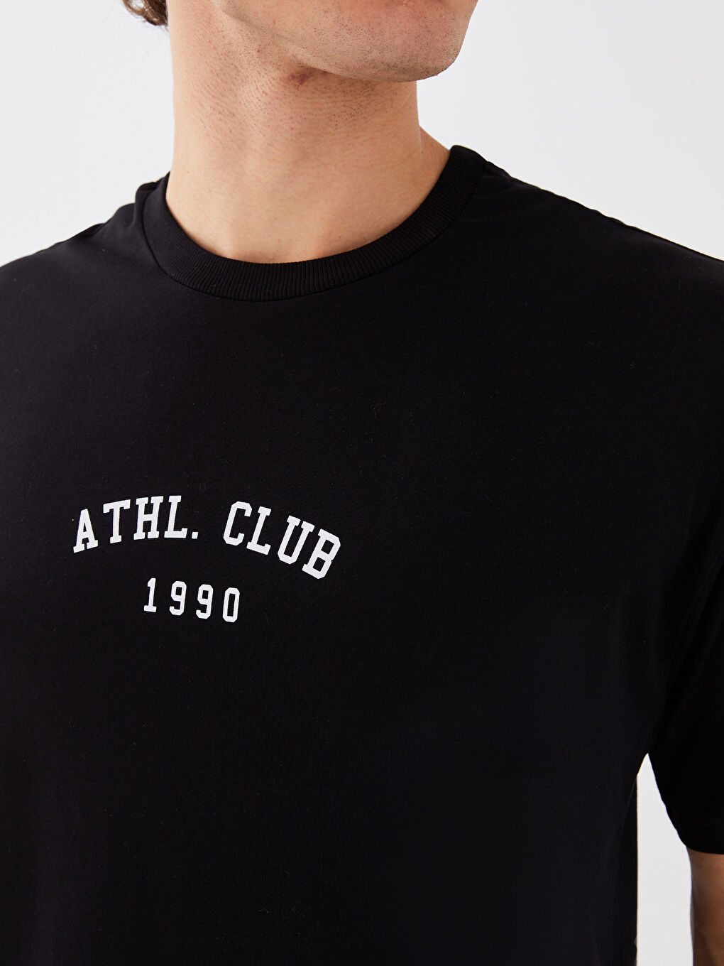 XSIDE Oversize Crew Neck Short Sleeve Printed Jersey Men's T