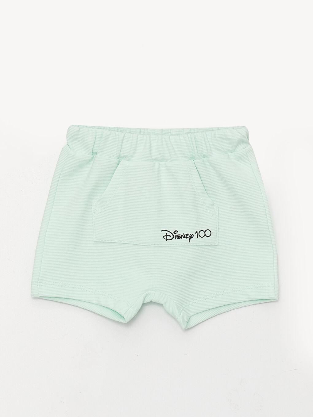 Beyaz Bisiklet Yaka Kısa Kollu Mickey Mouse Baskılı Erkek Bebek Tişört ve Şort 2'li Takım-2