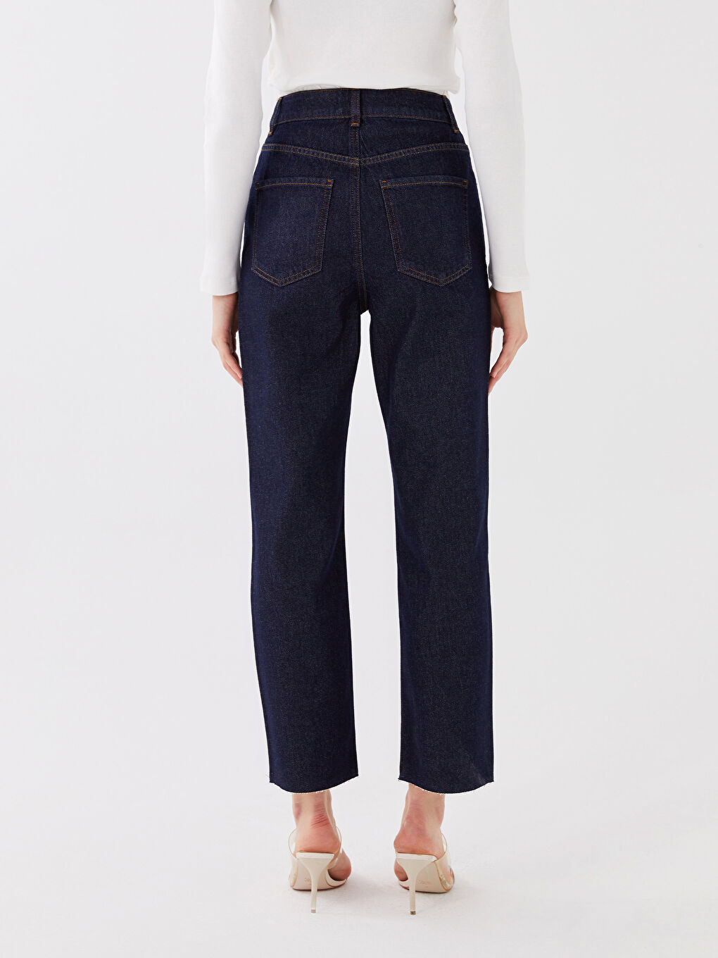 Women's Standard Fit Regular Denim Trousers -S3DL10Z8-423