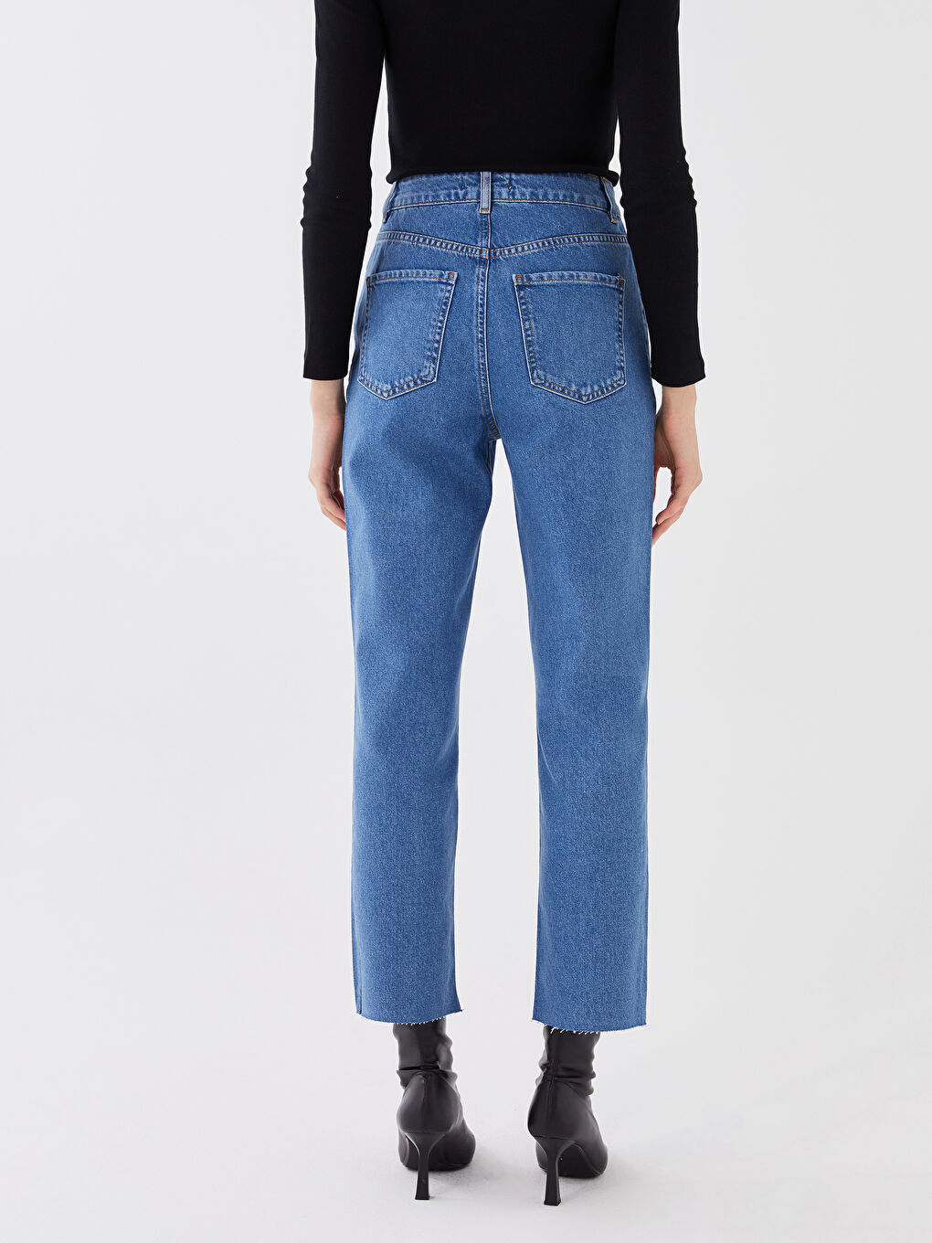 Women's Standard Fit Regular Denim Trousers -S3DL10Z8-507