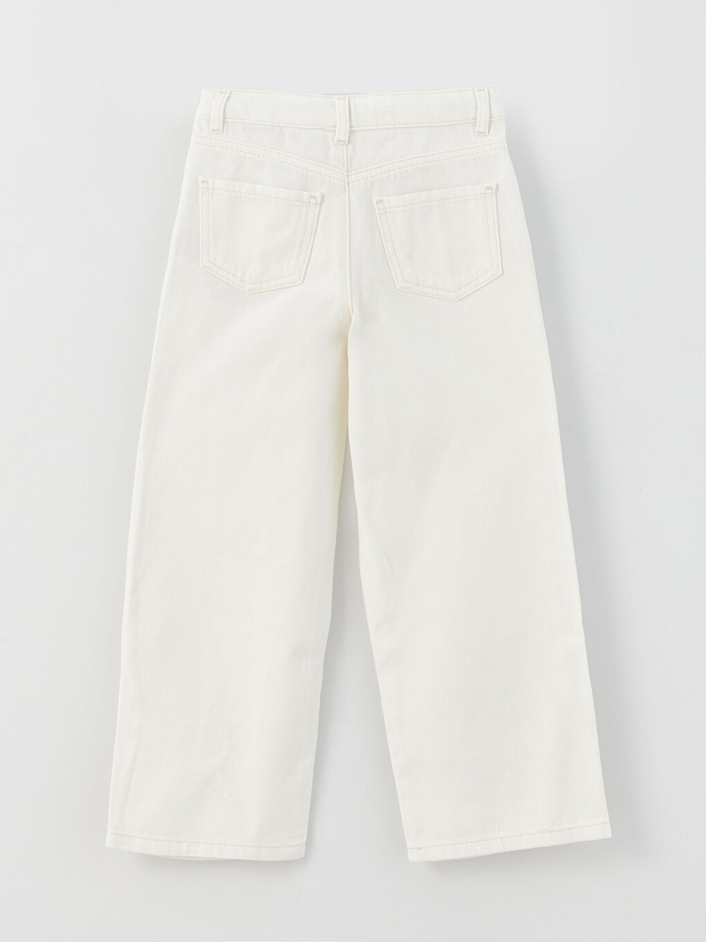 Minnie and Mickey Mouse Printed Wide Leg Girl Jeans-1