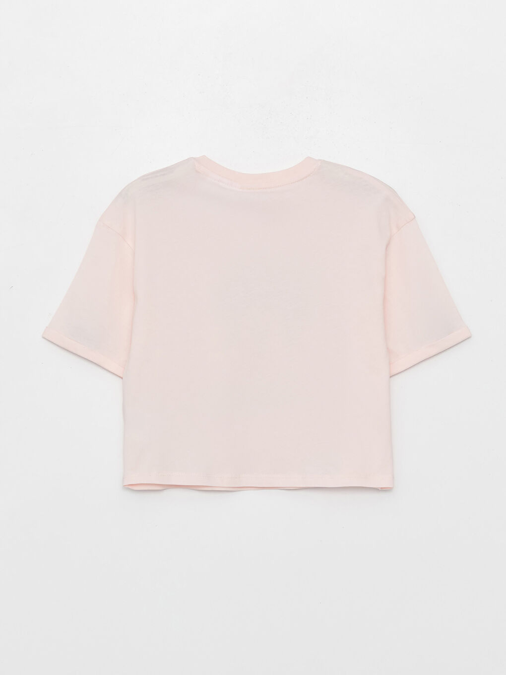 Crew Neck Minnie Mouse Printed Short Sleeve Girls' T-Shirt-3