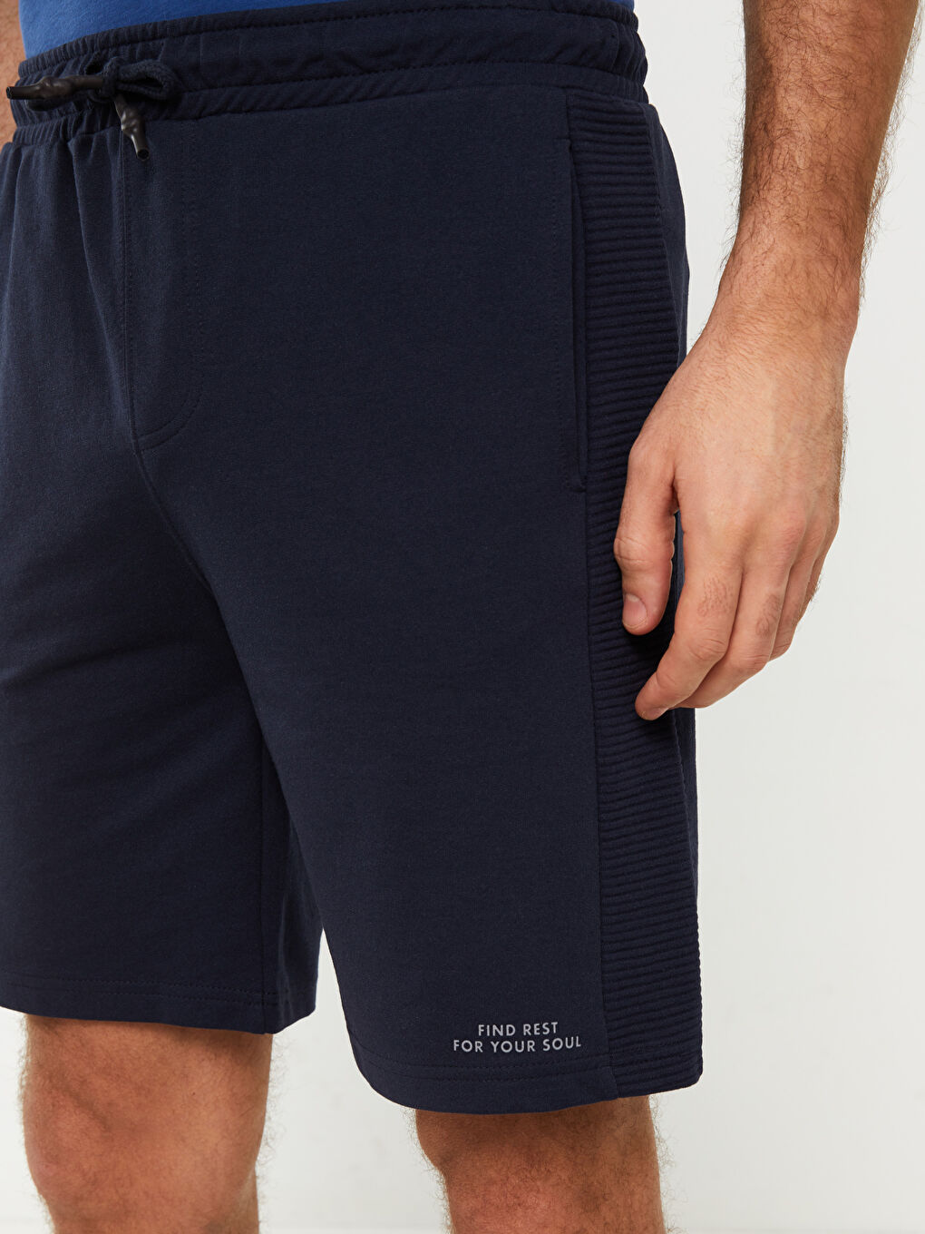 Lacivert Standart Kalıp Erkek Şort-2