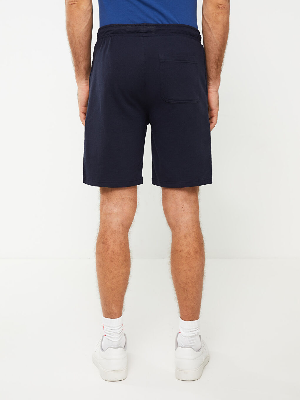 Lacivert Standart Kalıp Erkek Şort-4
