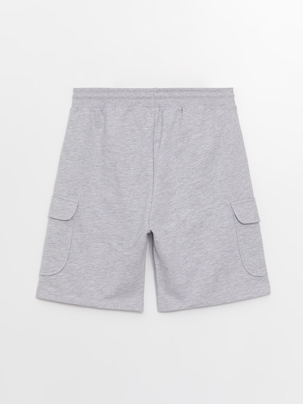 Gri Standart Kalıp Erkek Kargo Şort-6