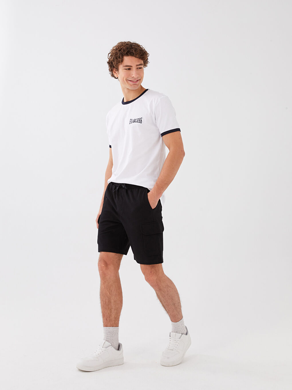 شورت كارغو عادي للرجال-1