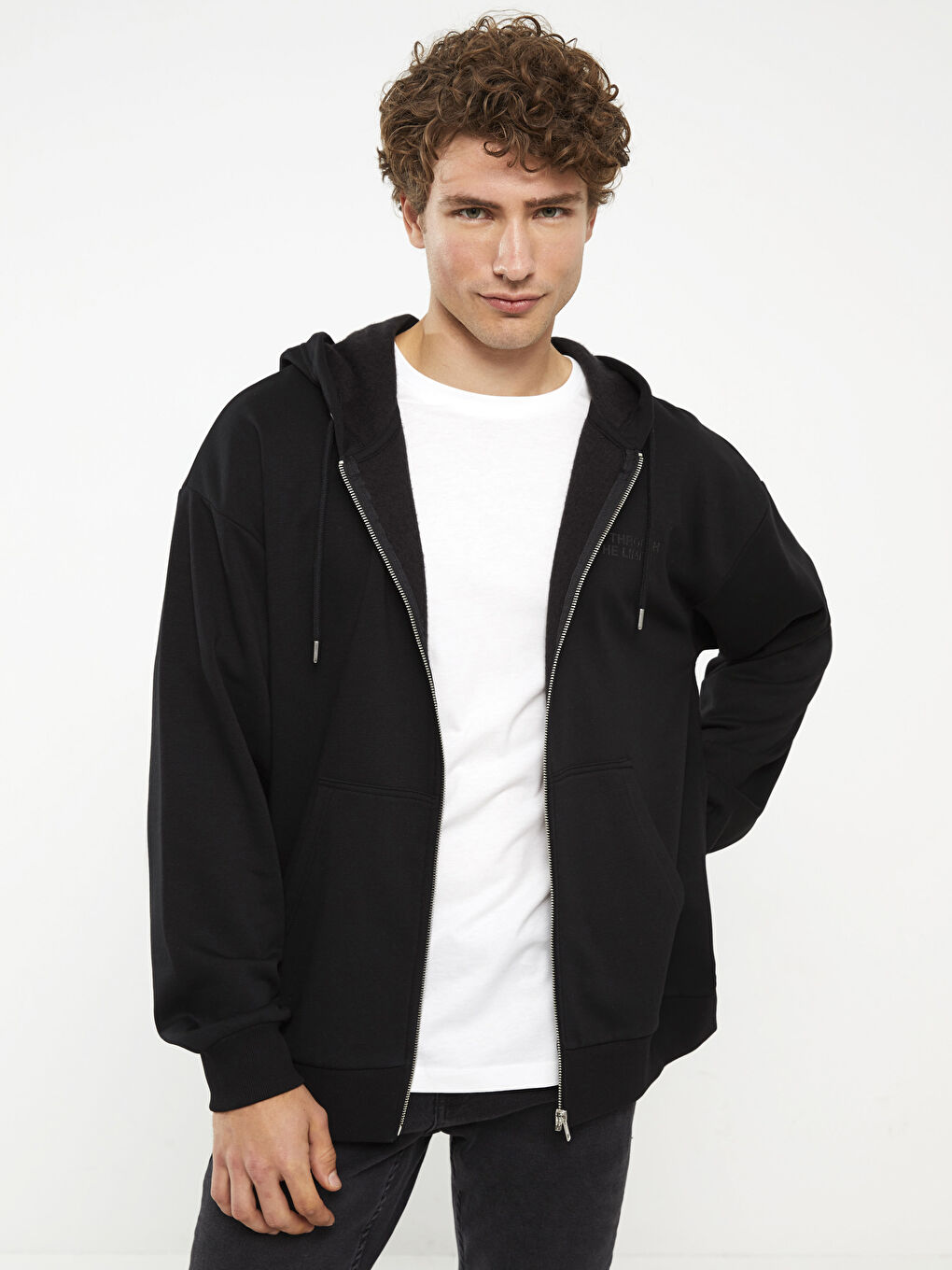 Hooded Long Sleeve Men's Sports Cardigan-1