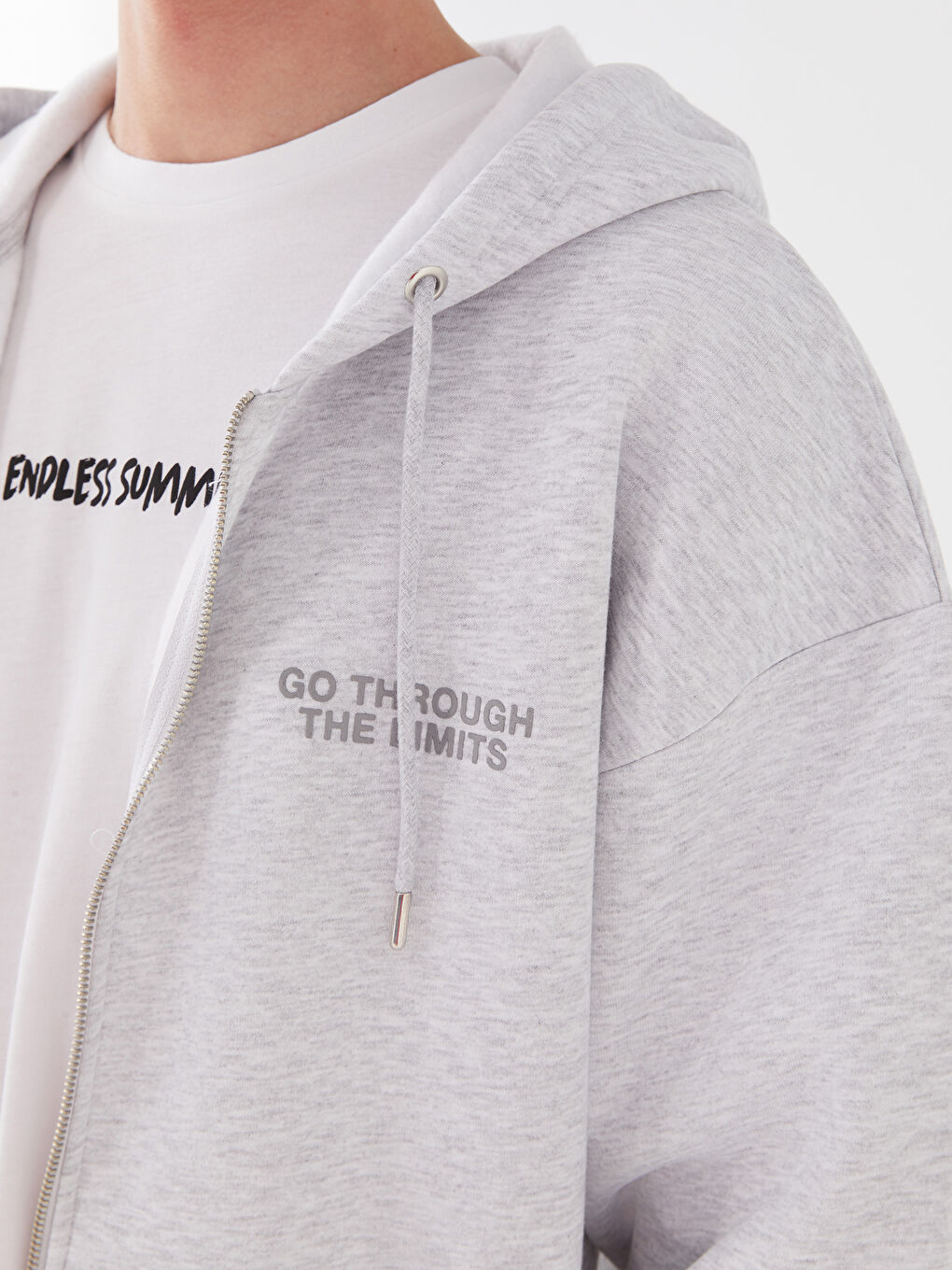 Cardigan de sport à manches longues et à capuche pour hommes-3