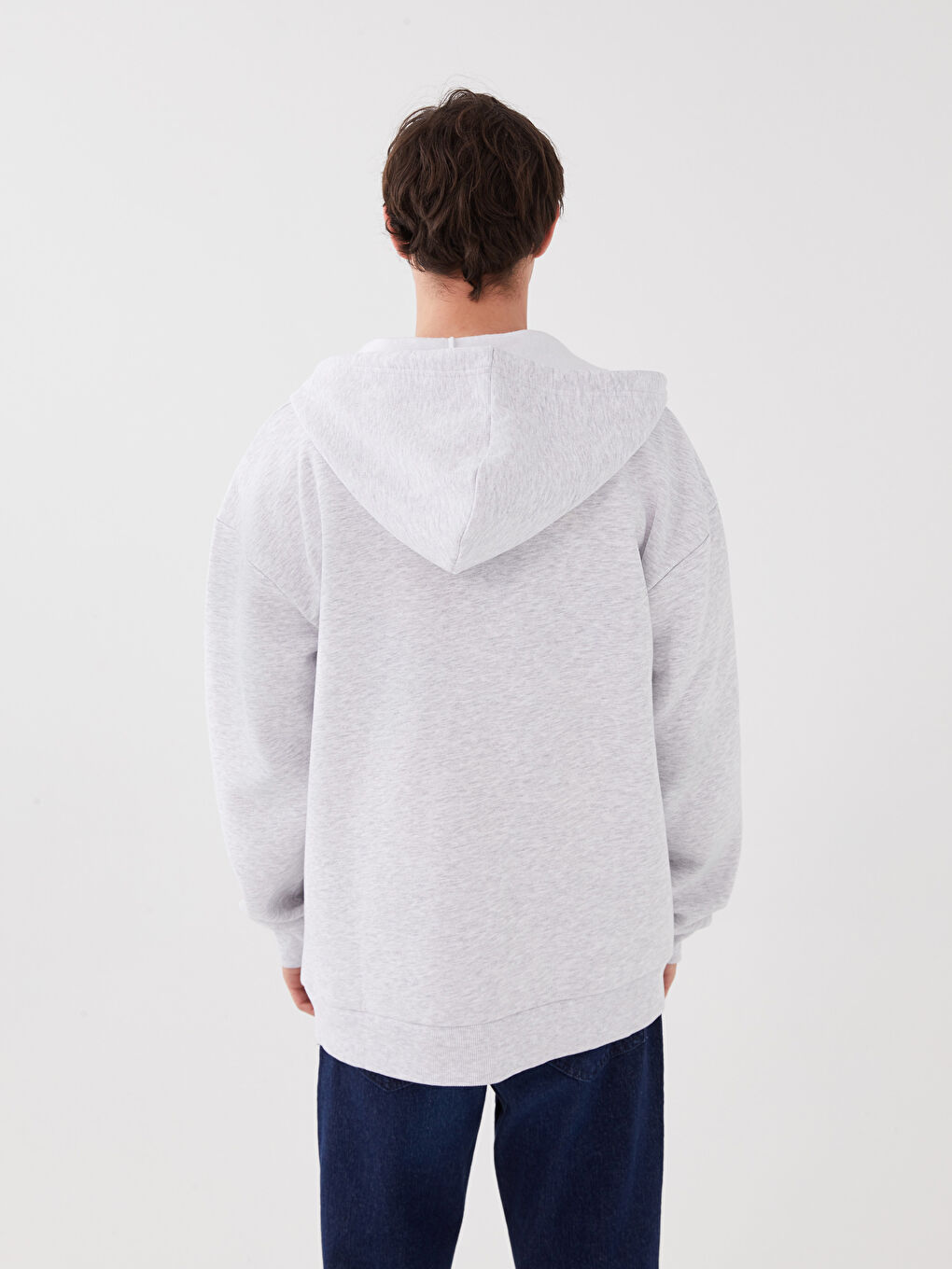 Cardigan de sport à manches longues et à capuche pour hommes-4