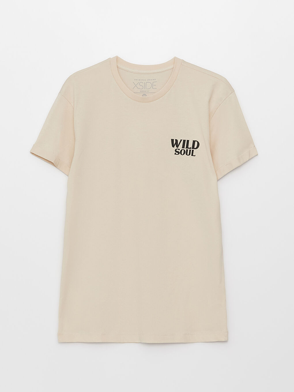 Crew Neck Short Sleeve Printed Combed Cotton Men's T-shirt-5