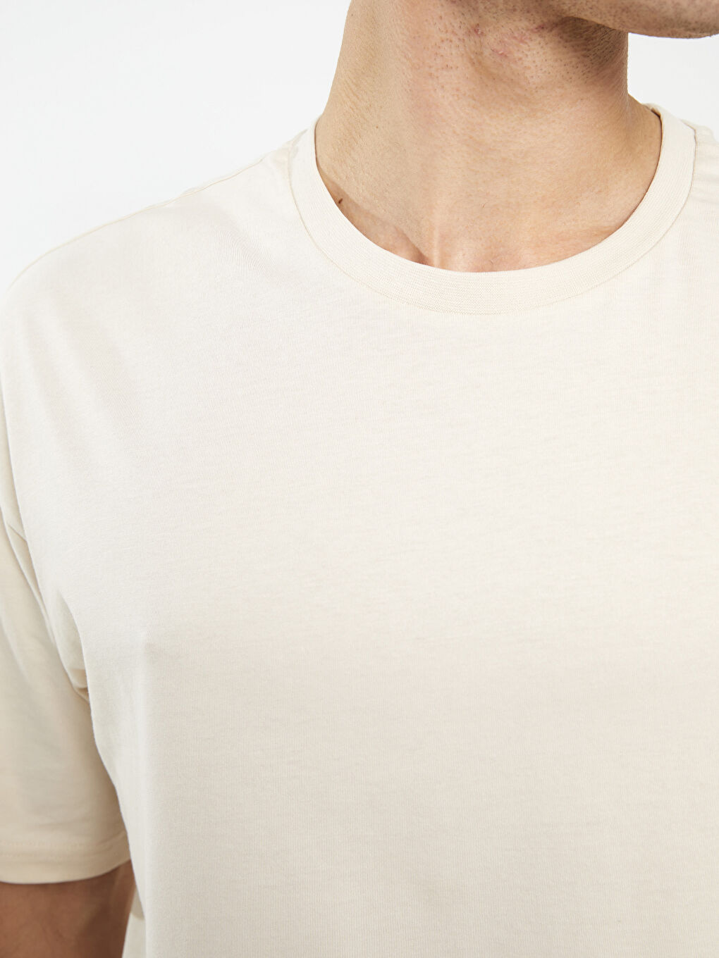 მრგვალი საყელო ჟერსი მამაკაცის მაისური-3