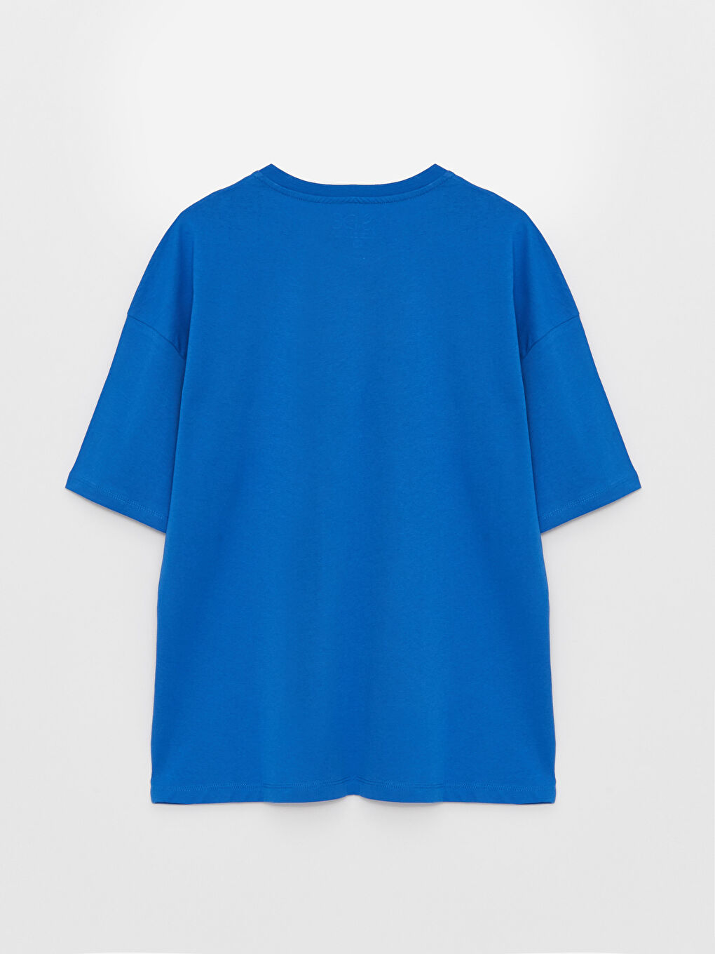 Mavi Bisiklet Yaka Penye Erkek Tişört-5