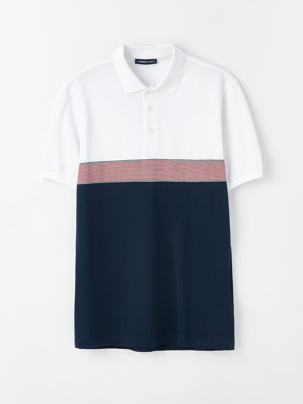 LCWAIKIKI Classic Polo Neck Short Sleeve Color Block Men's T-Shirt -S3DL70Z8-LGS