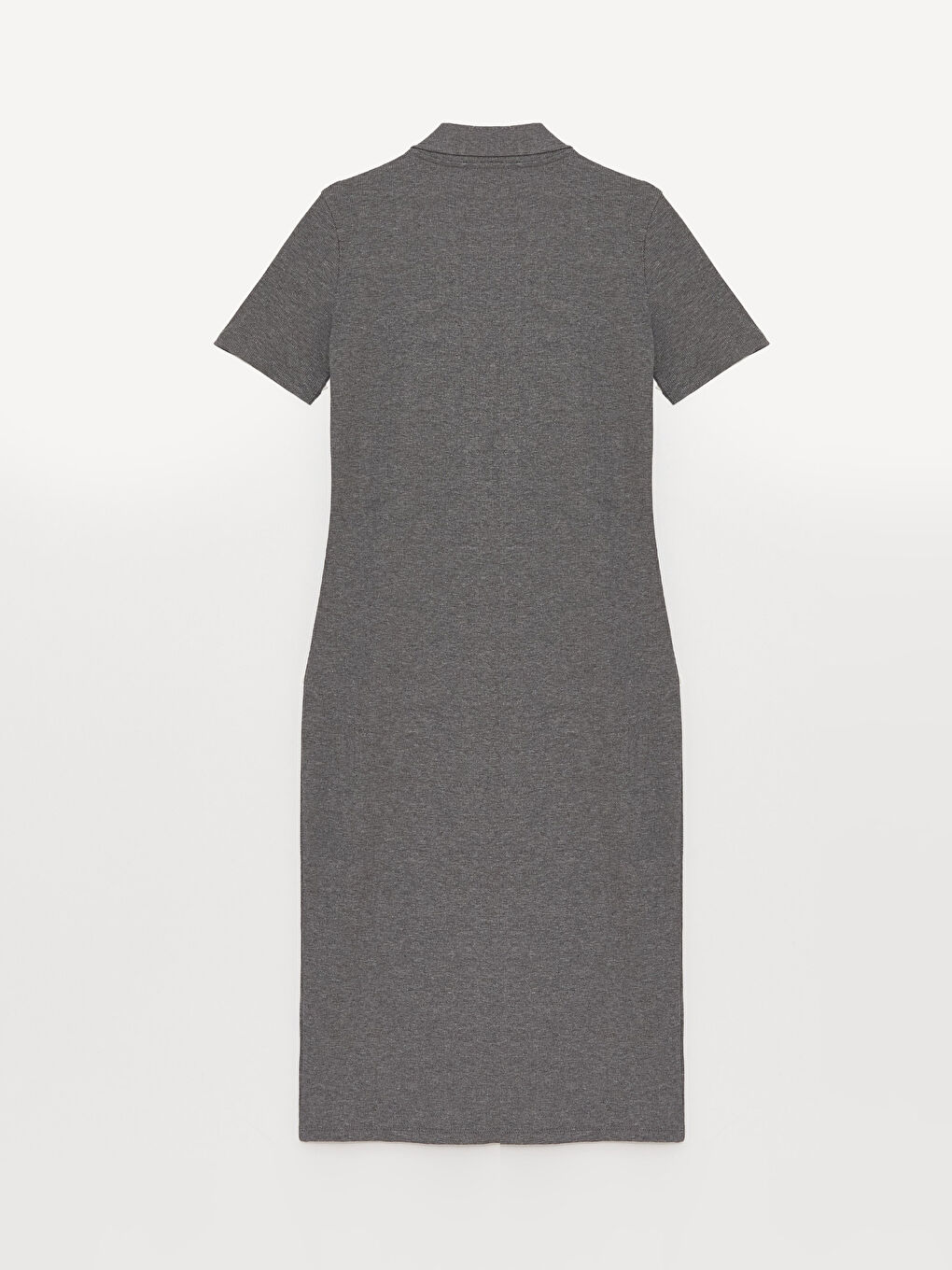 Polo Neck Plain Short Sleeve Women's Bodycon Dress -S3DL92Z8-LAL