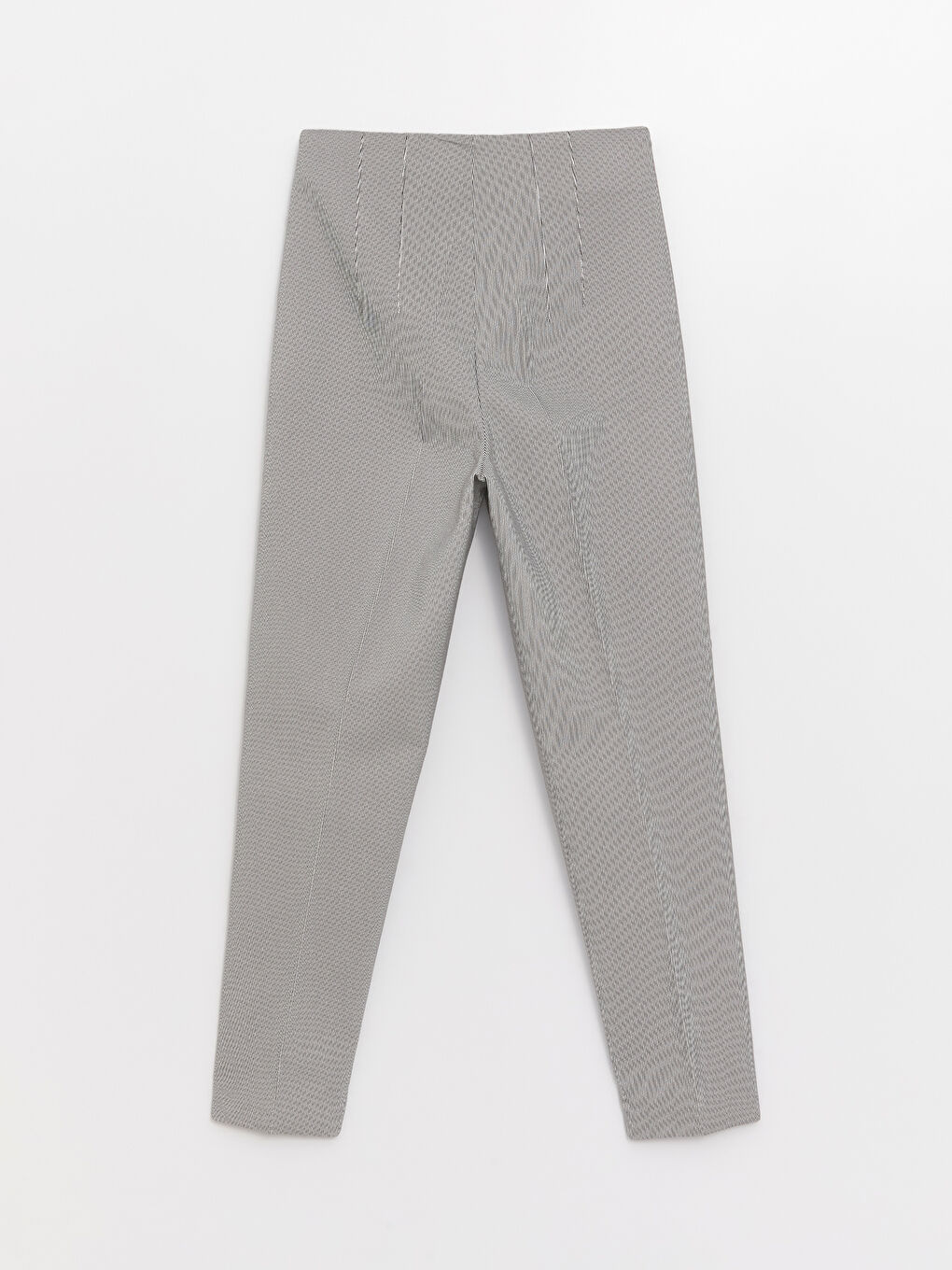 Siyah Yüksek Bel Standart Kalıp Kadın Pantolon-6