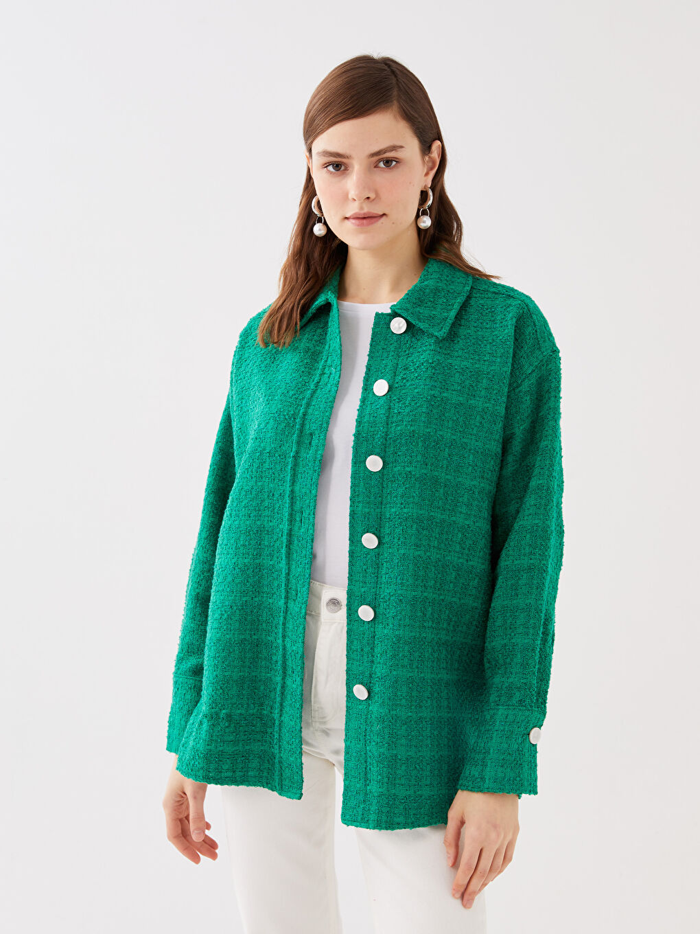 әйелдерге арналған өрнекті ұзын жең оверсайз жейде-күртеше-1