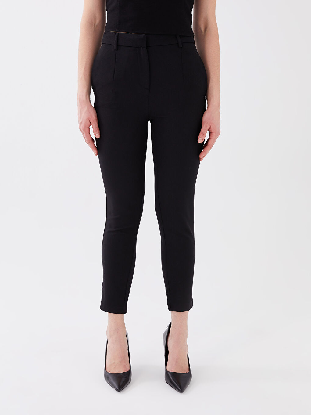 LCW Vision Women's Extra Slim Fit Ankle Length Trousers -S3DL98Z8-CVL