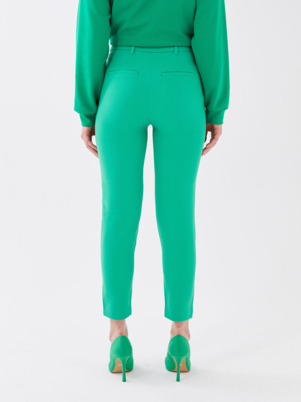 Women's Extra Slim Fit Ankle Length Trousers-4