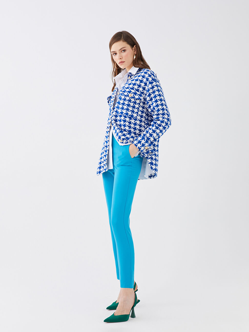 Women's Extra Slim Fit Ankle Length Trousers-1