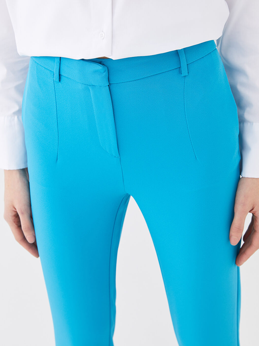 Women's Extra Slim Fit Ankle Length Trousers-2
