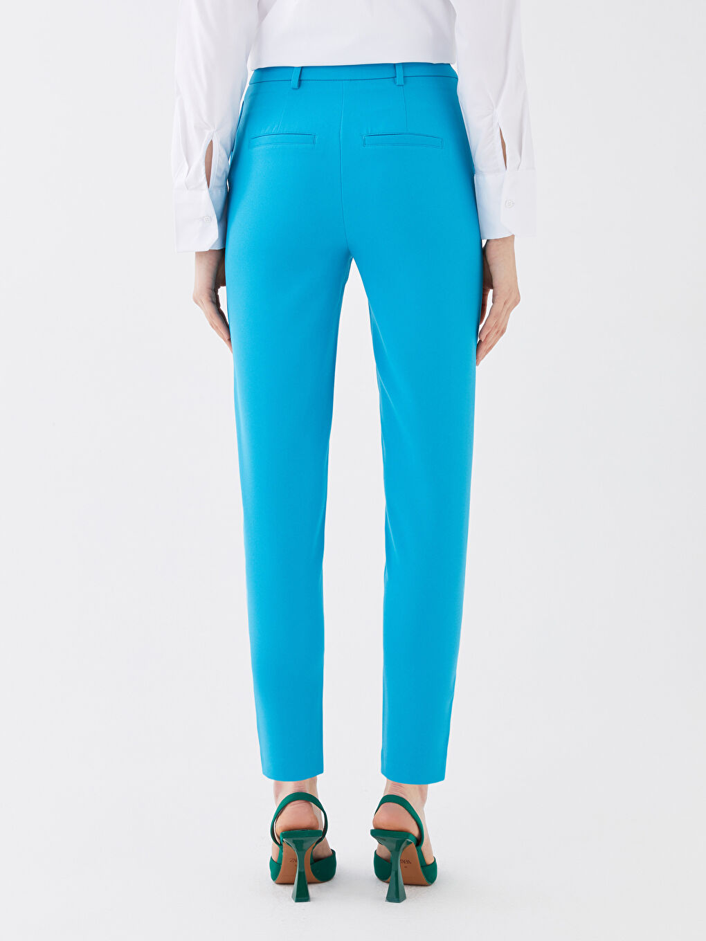 Women's Extra Slim Fit Ankle Length Trousers-4