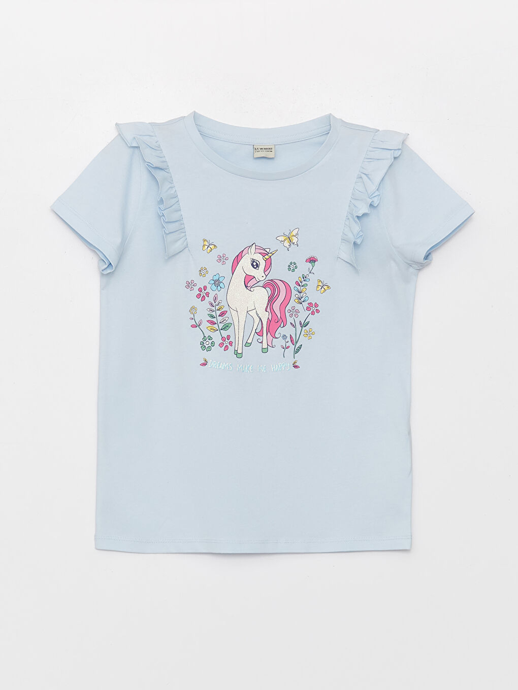 Crew Neck Girl's T-Shirt and Short Skirt-1