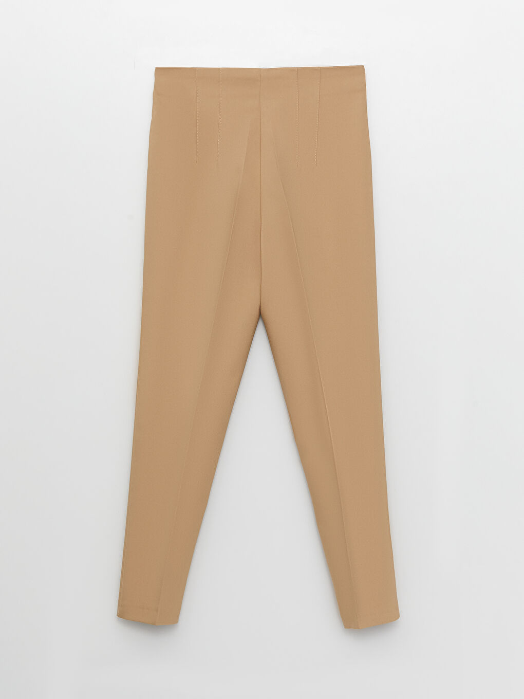 Pantalon Taille Haute Régulier Uni pour Femmes-6