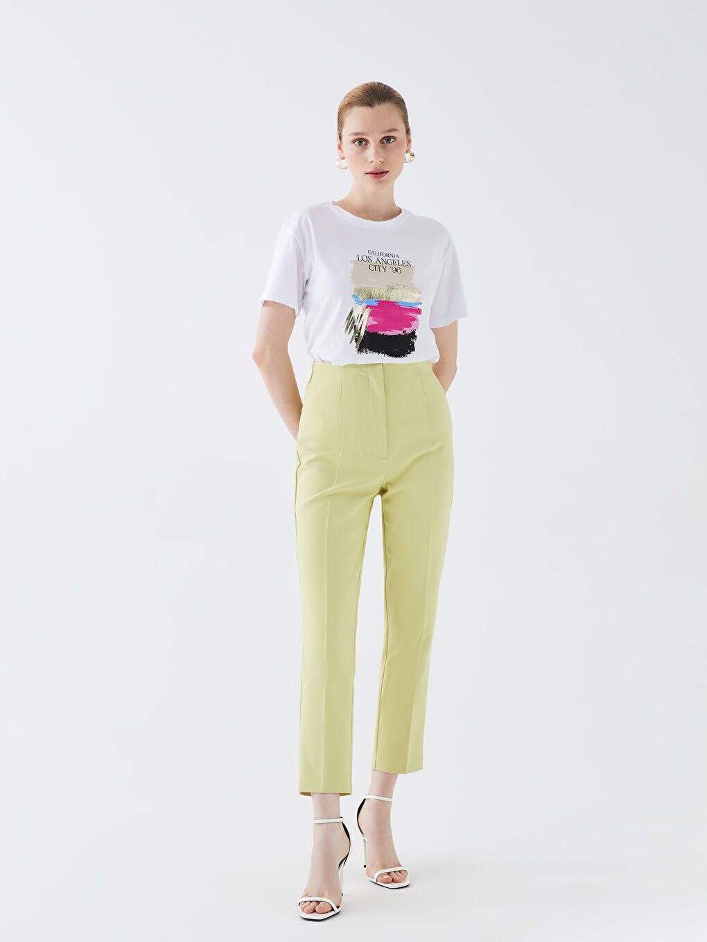 Women's Standard Fit Plain Trousers