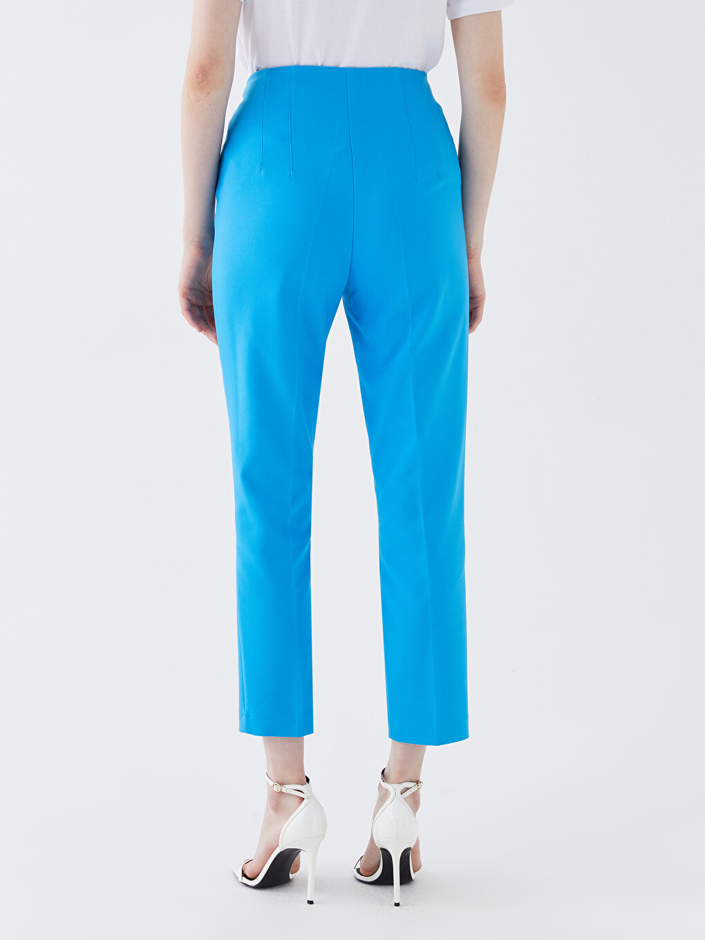 High Waist Standard Fit Women's Trousers-3