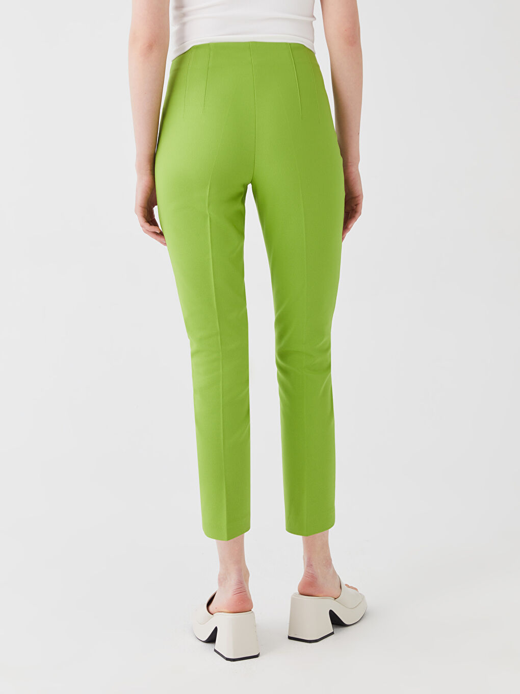 Pantaloni Simpli cu Croială Standard pentru Femei-3