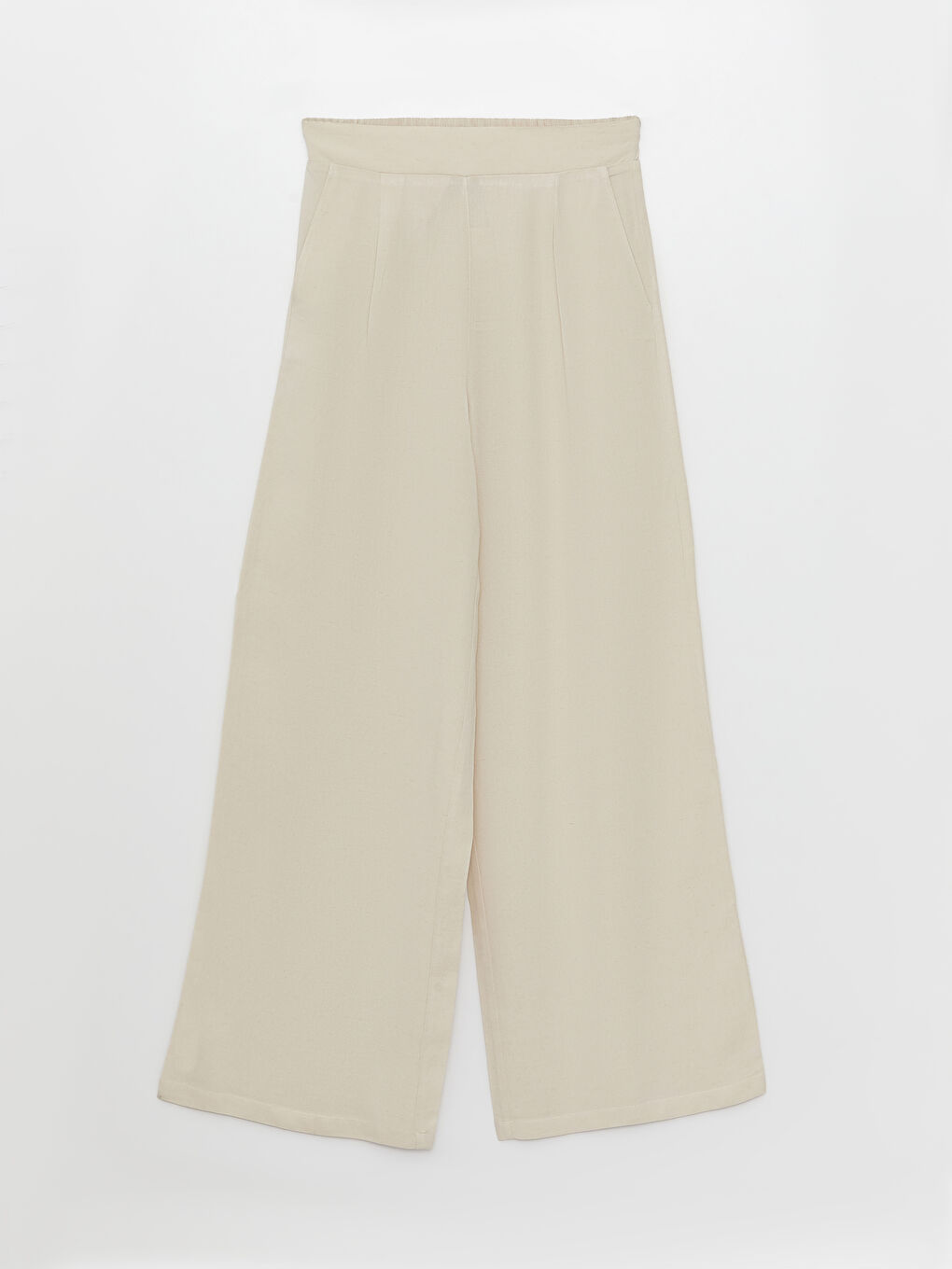 Ženske pantalone sa elastičnim strukom, jednostavne-5