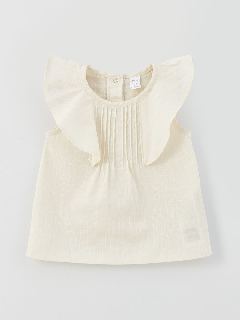 Сәби қыздарға арналған дөңгелек жағалы жейде мен шорты 2 данадан тұратын жинақ-1