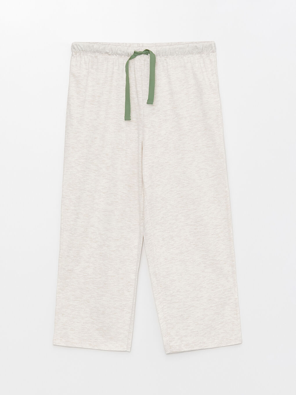 طقم بيجامة كابري كم قصير مطبوع بياقة دائرية للسيدات-7