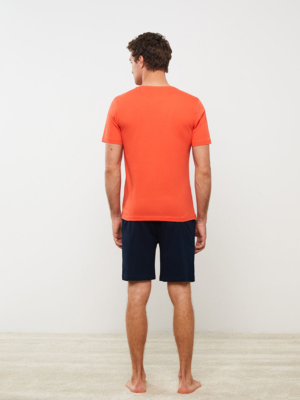 Reguläre Passform Kurzes Pyjama-Set für Herren-1