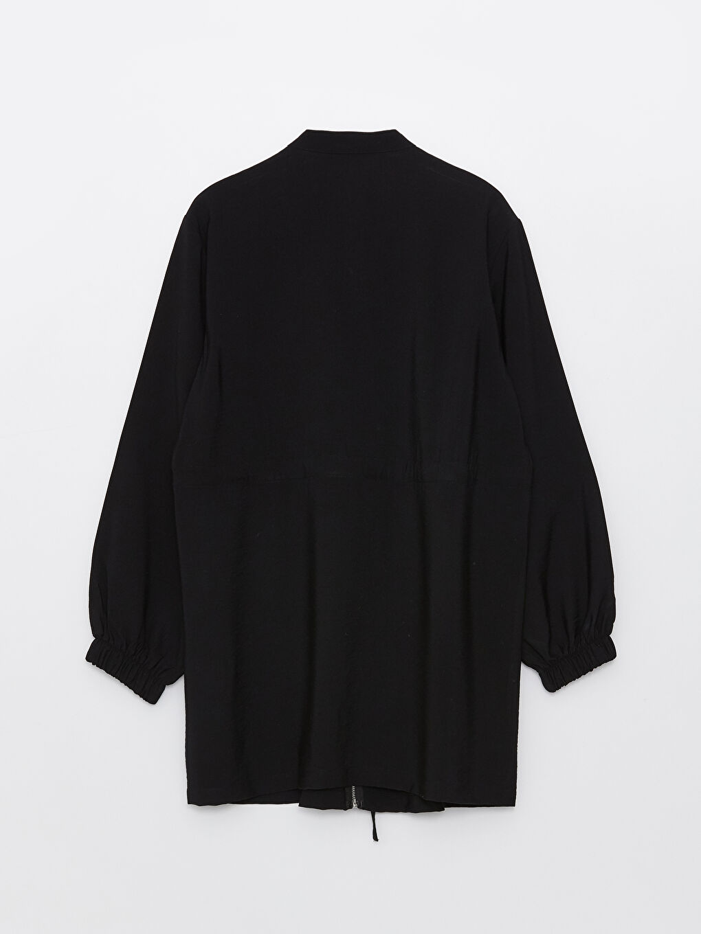 Siyah Hakim Yaka Taşlı Uzun Kollu Kadın Tunik-6