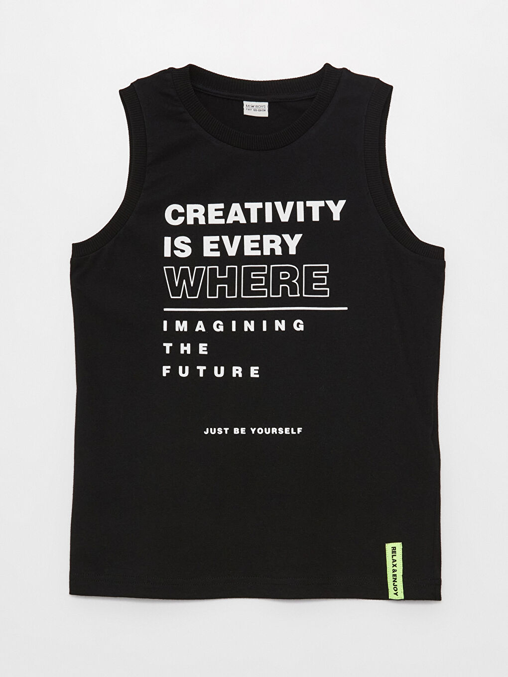 Débardeur pour Garçons Coupe Décontractée Col Rond Imprimé