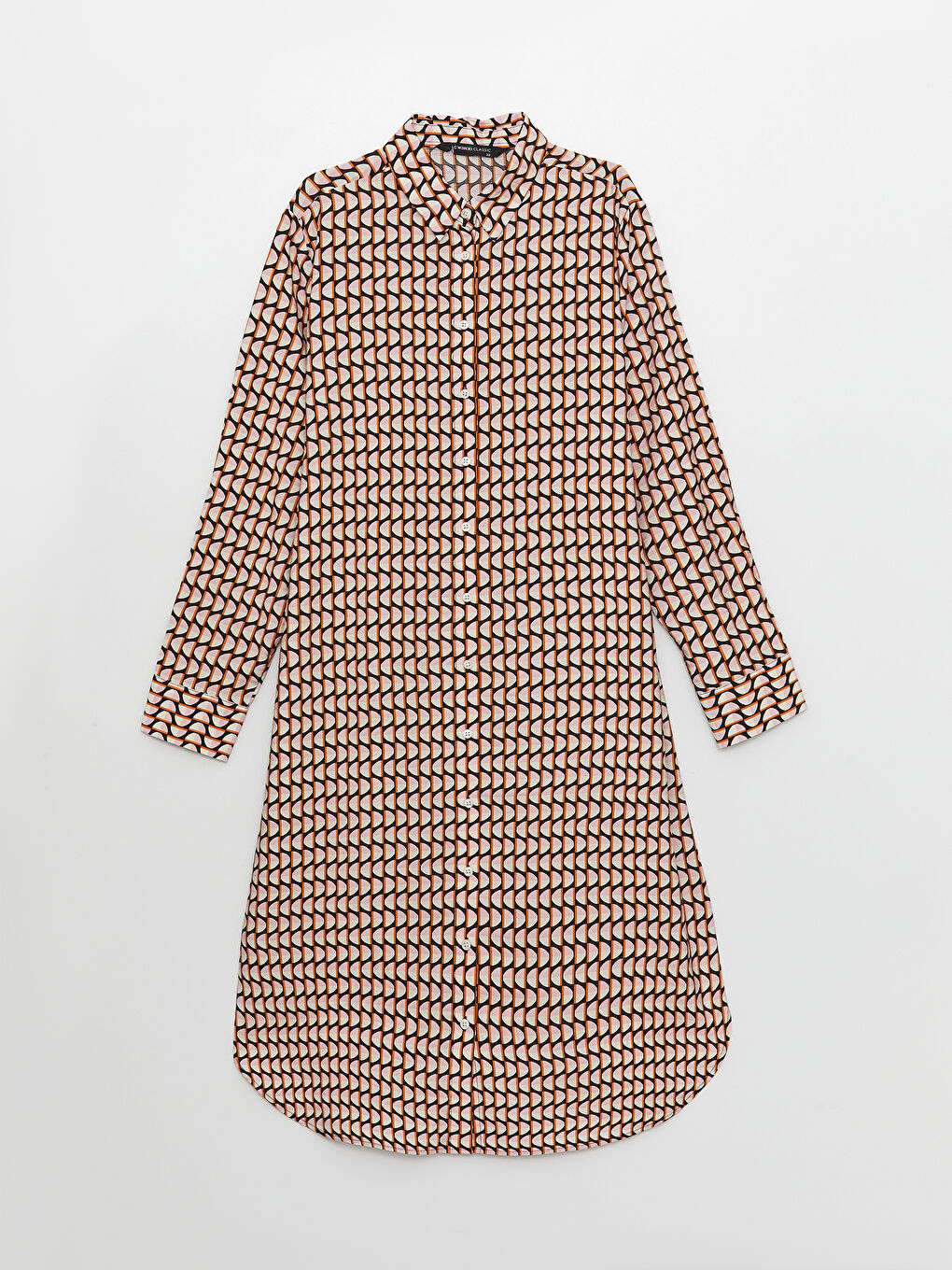 Patterned Women's Shirt Tunic-5