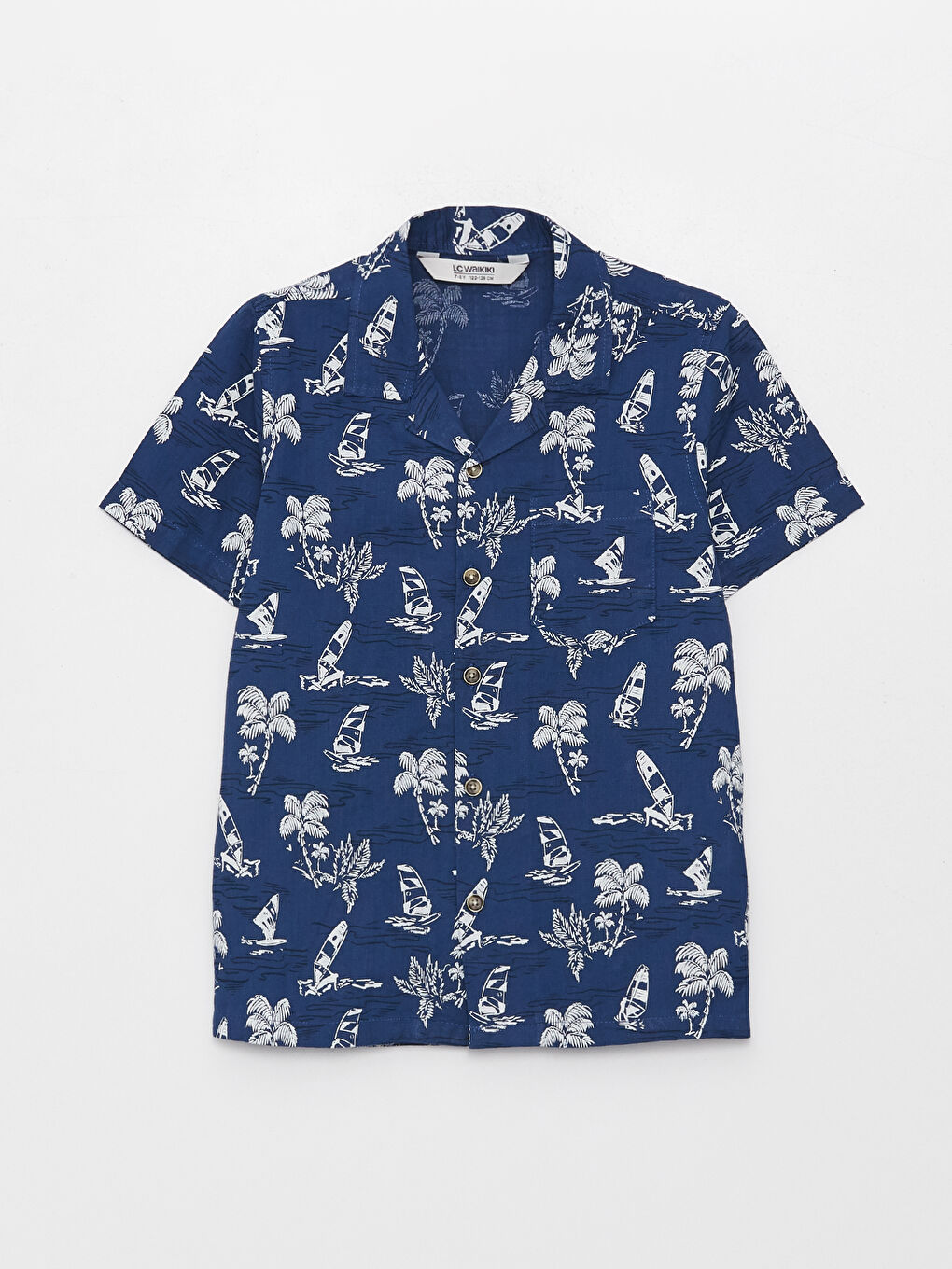 Patterned Short Sleeve Boy Shirt -S3DN62Z4-LSJ