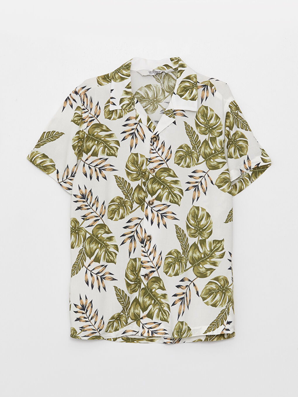 Patterned Short Sleeve Boys' Shirt -S3DN66Z4-LRR