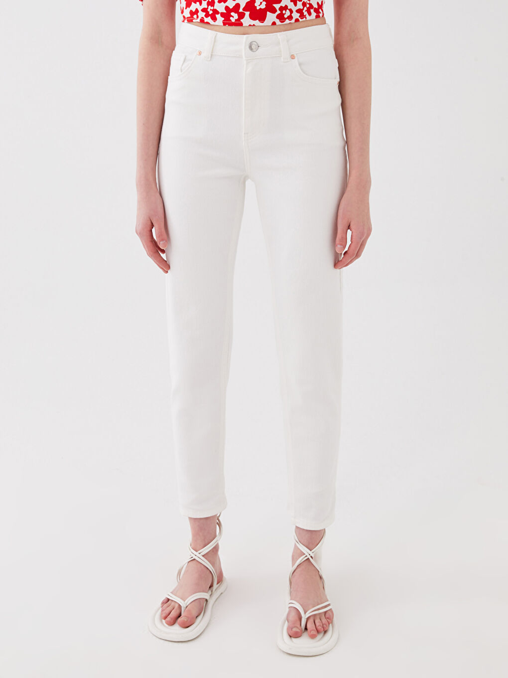 High Waist Slim Mom Women's Jeans -S3DN84Z8-KE8