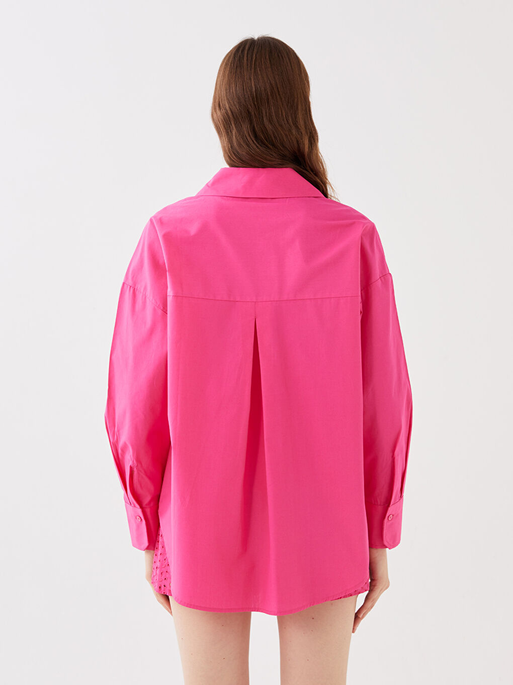 Oversize Poplin Women's Shirt-4