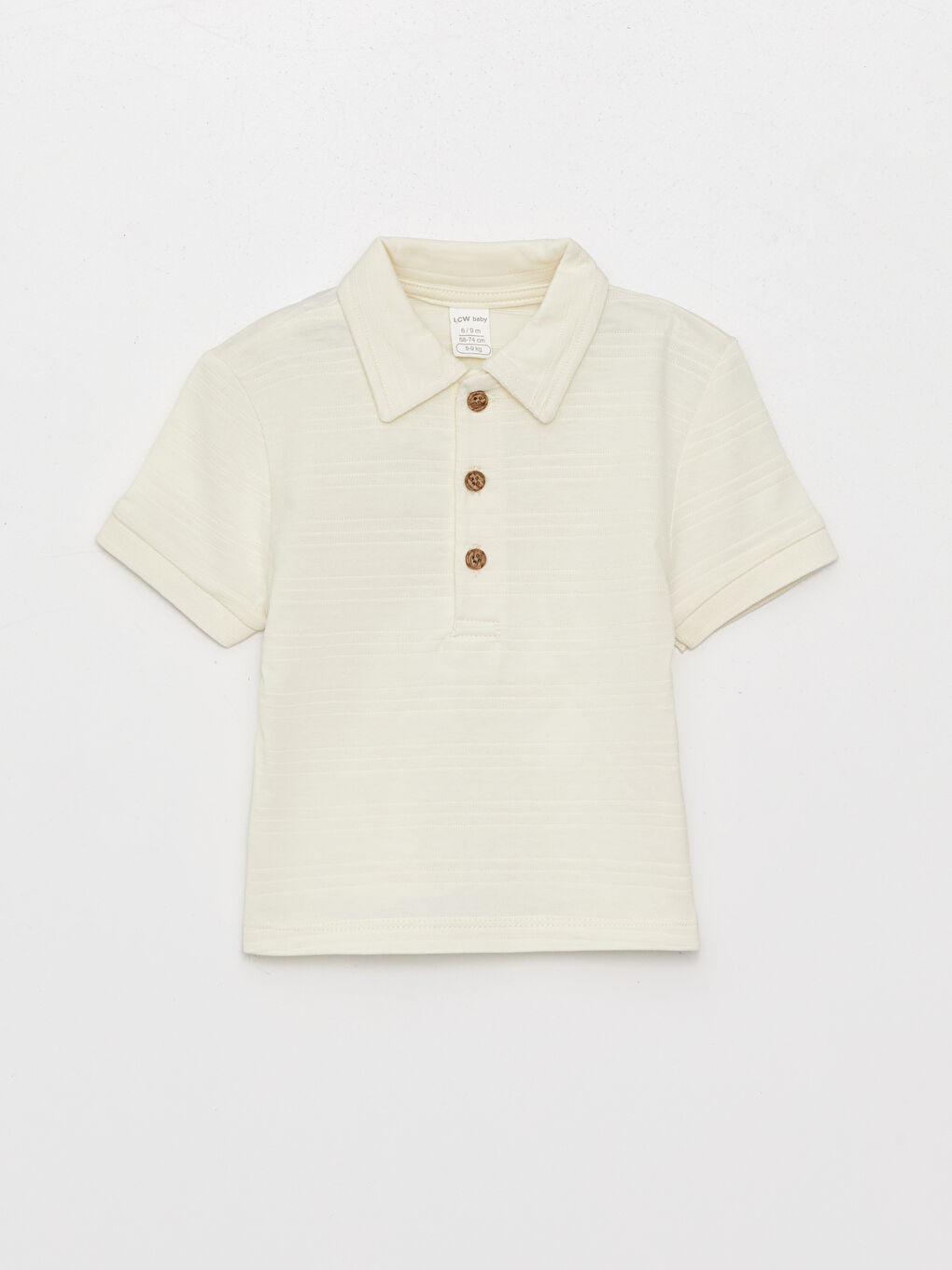 تيشيرت بياقة بولو كم قصير وشورت للأولاد الرضع - طقم من قطعتين-1