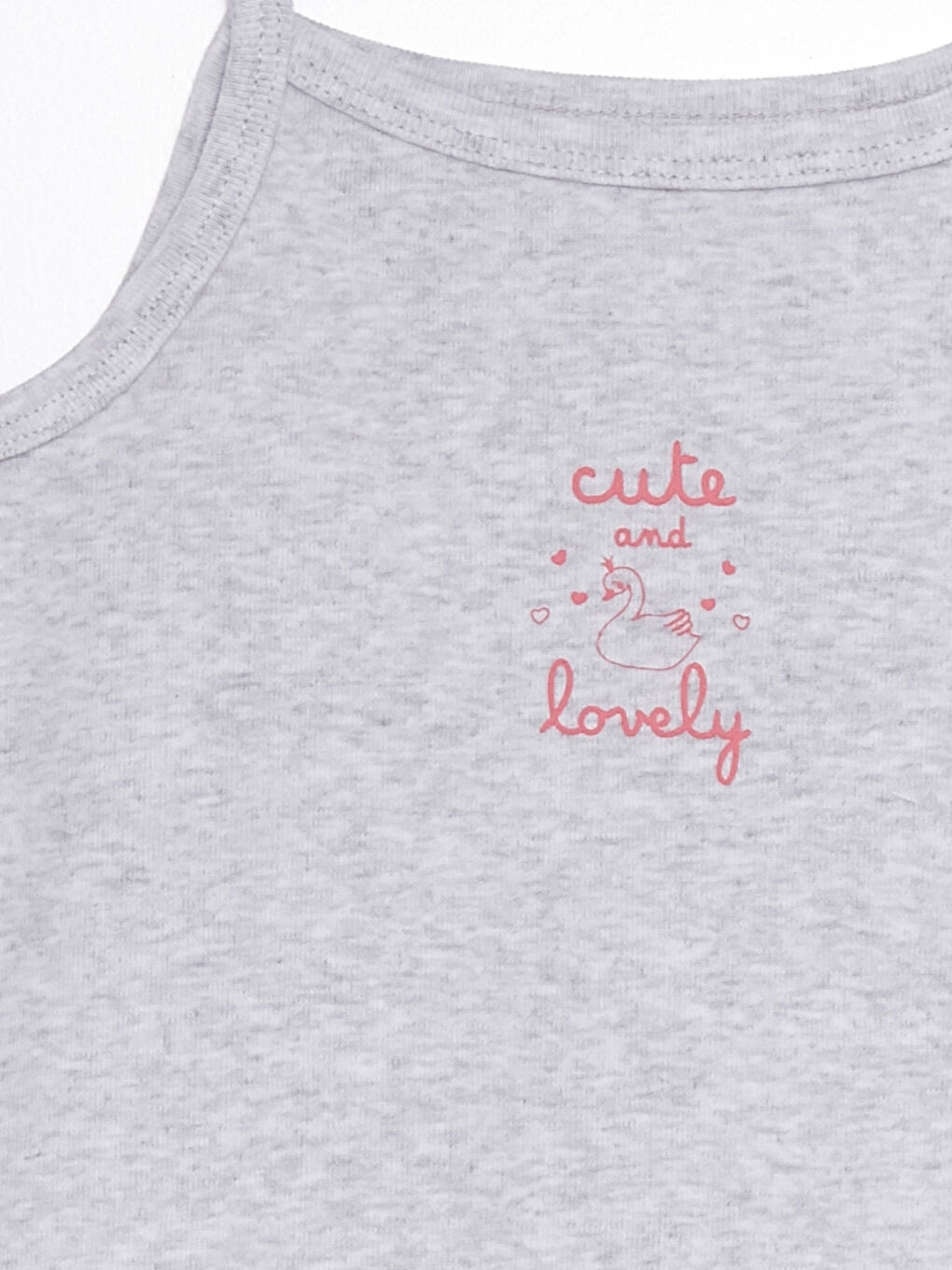 Beyaz Kare Yaka Askılı Kız Bebek Atlet-2