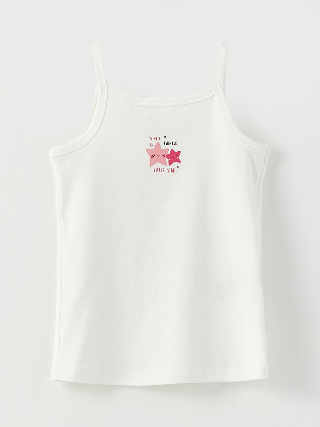 تيشيرت بحمالات بياقة مربعة للبنات الرضع