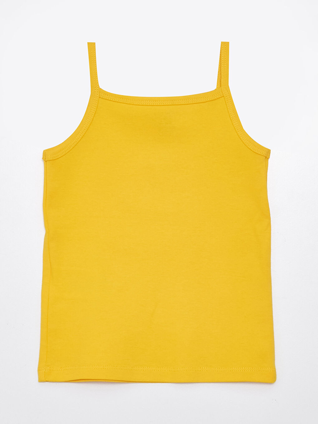 Square Collar Strappy Baby Girls' Tank Top-1