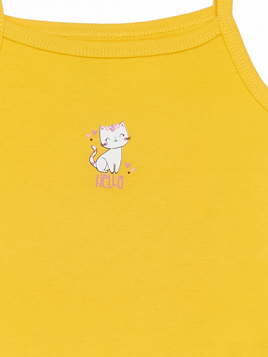 Square Collar Strappy Baby Girls' Tank Top-2