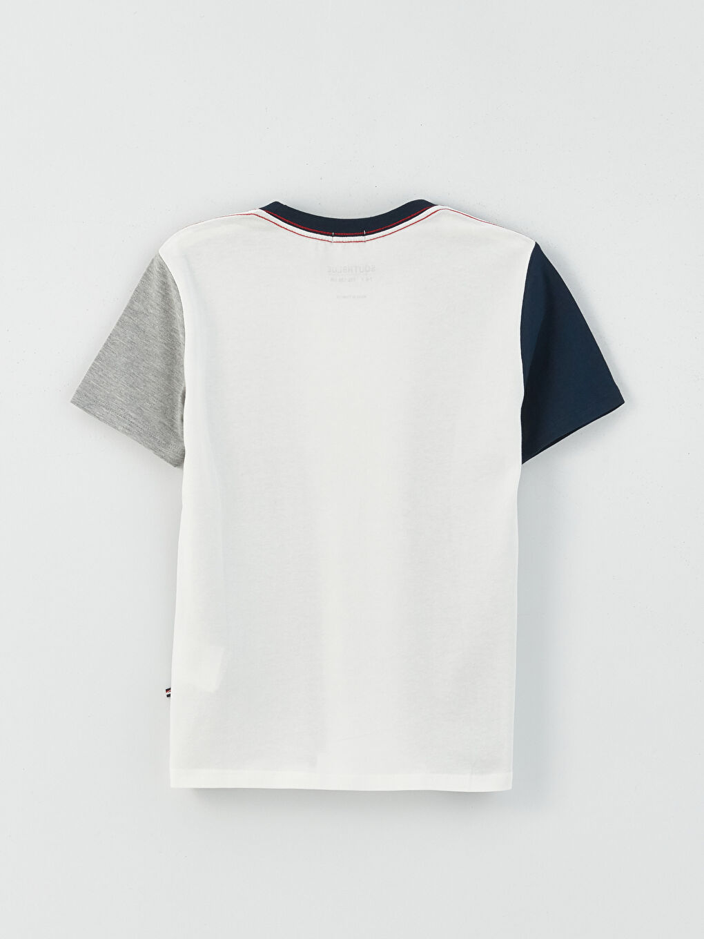 Crew Neck Color Block Short Sleeve Boys' T-Shirt-1