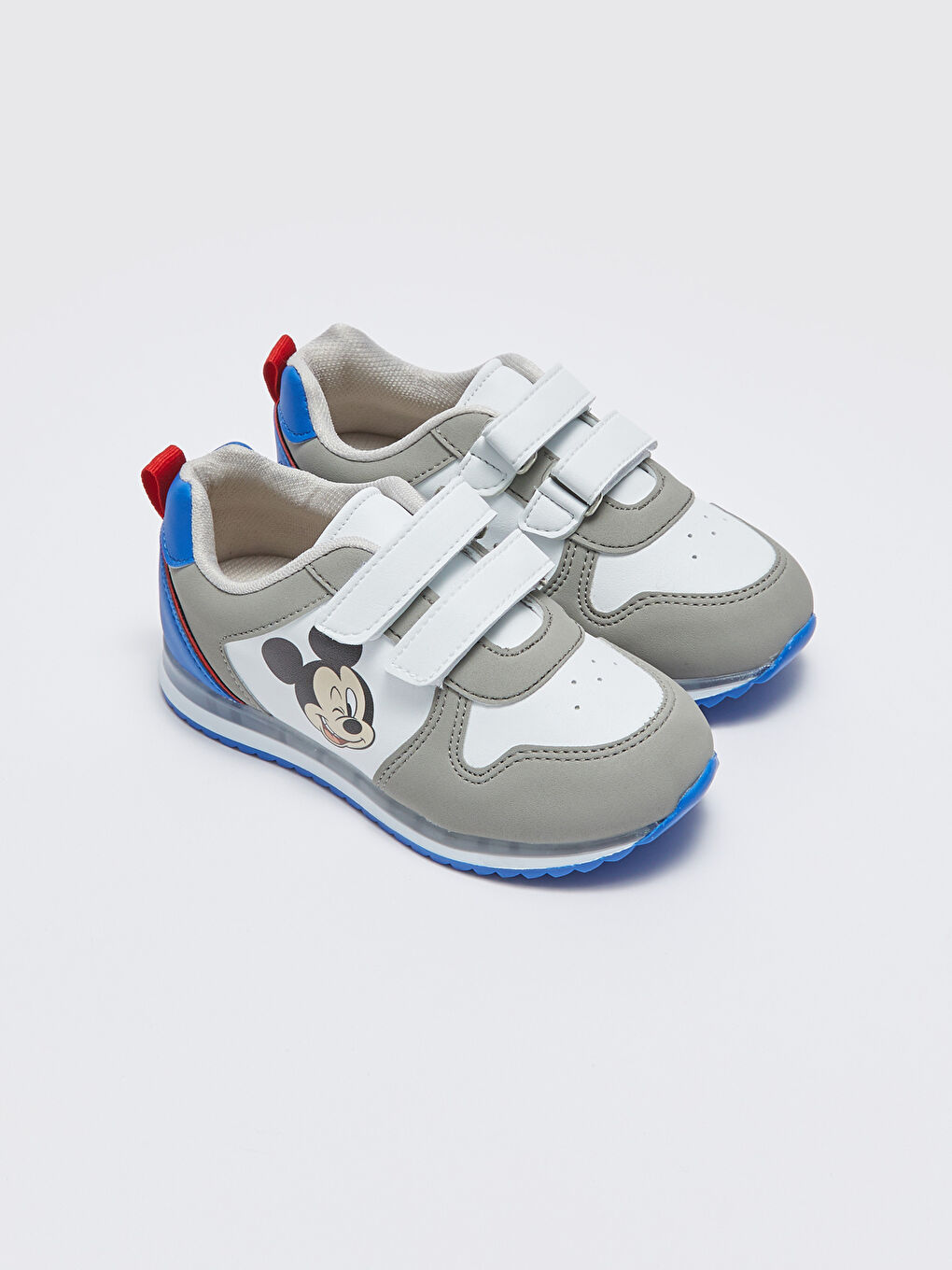 Lighted Sole Mickey Mouse Licensed Baby Boy Sports Shoes -S3DP14Z1-J5E