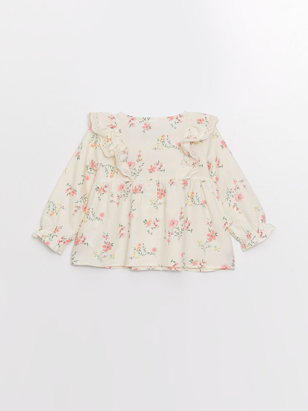Chemise à Manches Longues pour Bébé Filles avec Col Rond-1